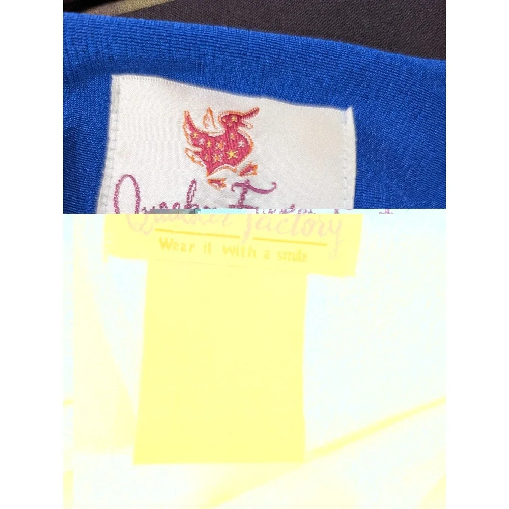 Vintage 90's Quacker Factory Women's 2-Piece Blue Pant Set XL Rhinestone‎ Y2K